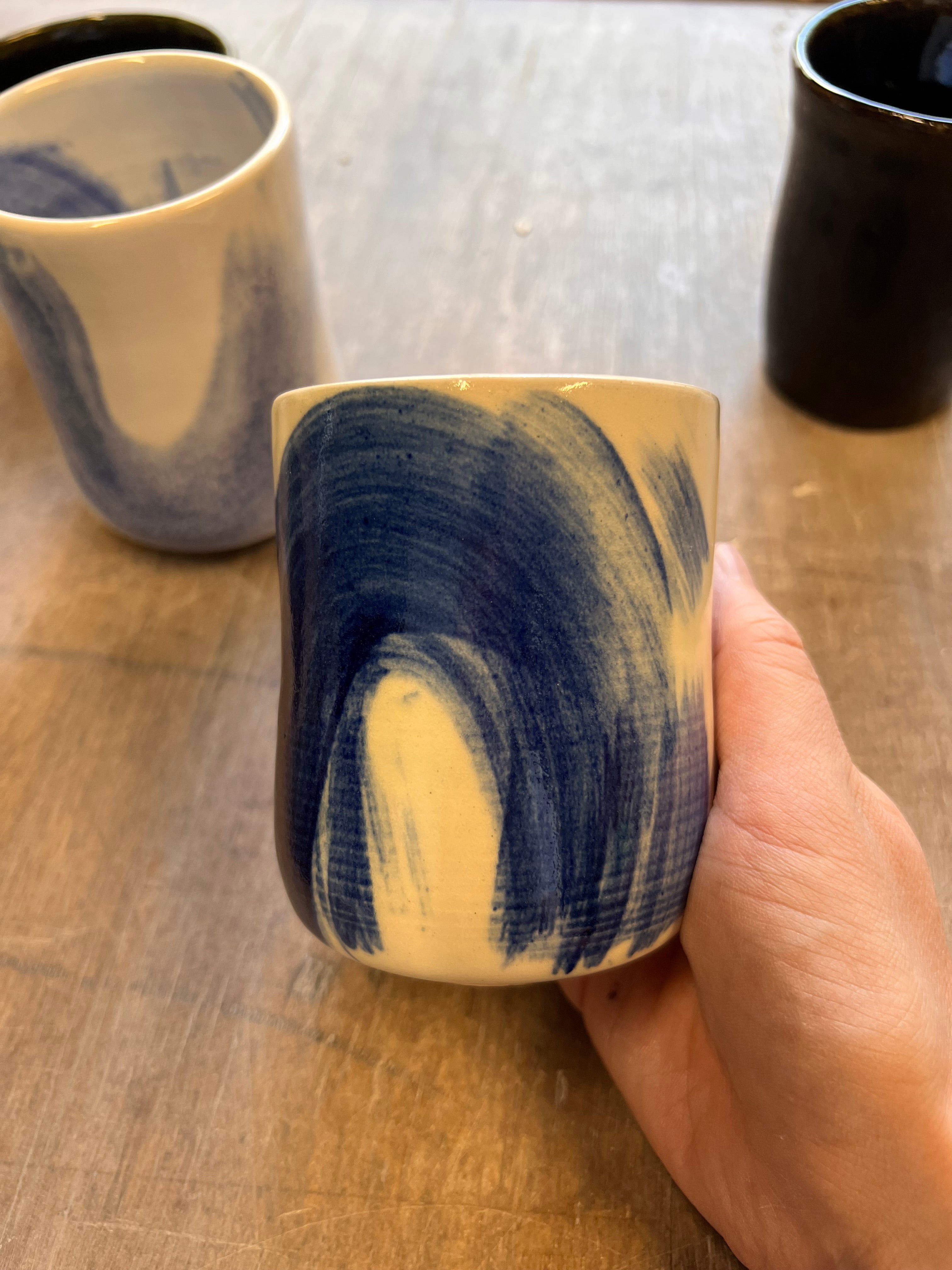 Iced flat white cup