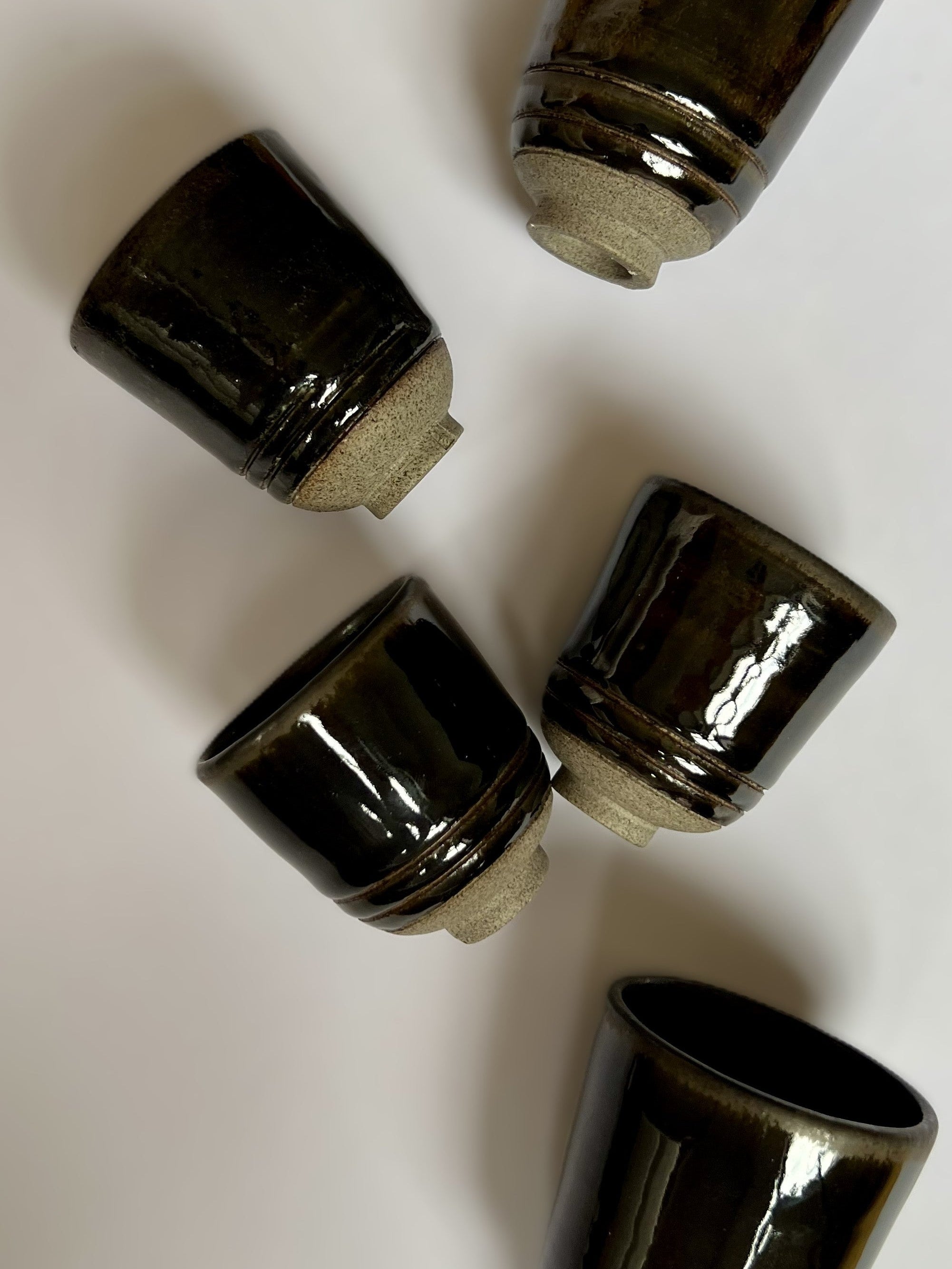 Set of double espresso cups